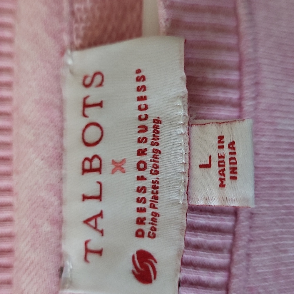 Talbots Pink 'Strength' Sweatshirt Size Large - Picture 5 of 5